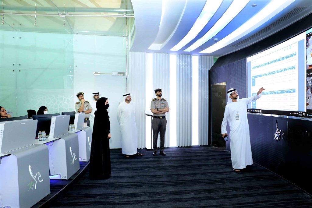 A delegation from Abu Dhabi Residency visits the operations centre of “Identity and Citizenship”