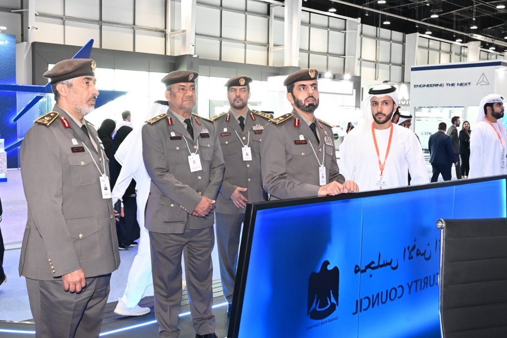 A delegation from “Identity, Citizenship, Customs and Ports Security” visits IDEX 2023