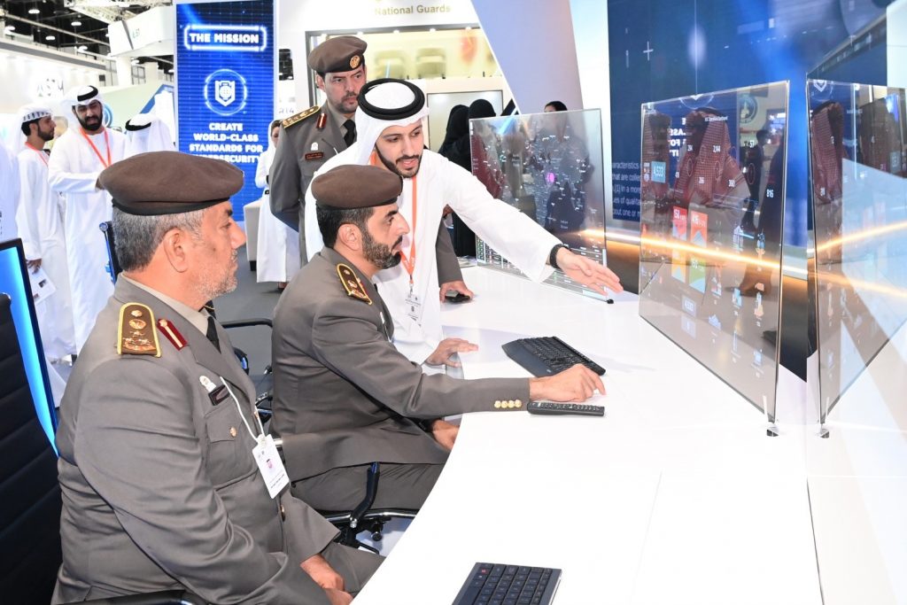 A delegation from “Identity, Citizenship, Customs and Ports Security” visits IDEX 2023