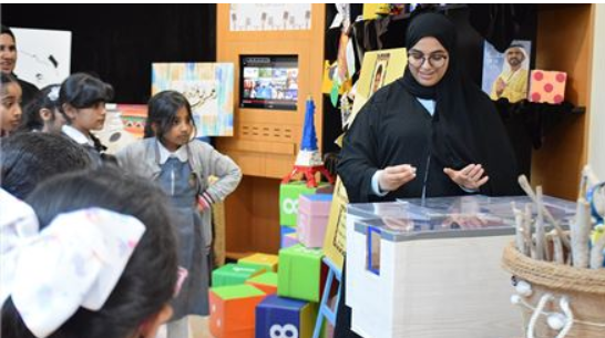 Student delegations participate in the Innovation Exhibition in Ras Al Khaimah Center