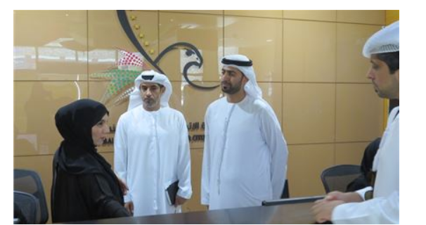 A Delegation from Abu Dhabi Police GHQ visits Fujairah Customer Happiness Center