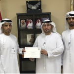 Director of “Abu Dhabi Centers” Honors distinguished employee at Musaffah Customer Happiness Center-thumb