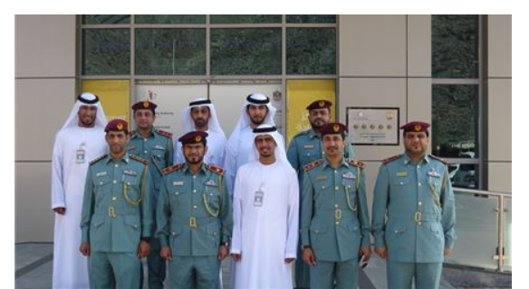 A delegation from the Civil Defence Department visits Fujairah Customer Happiness Center