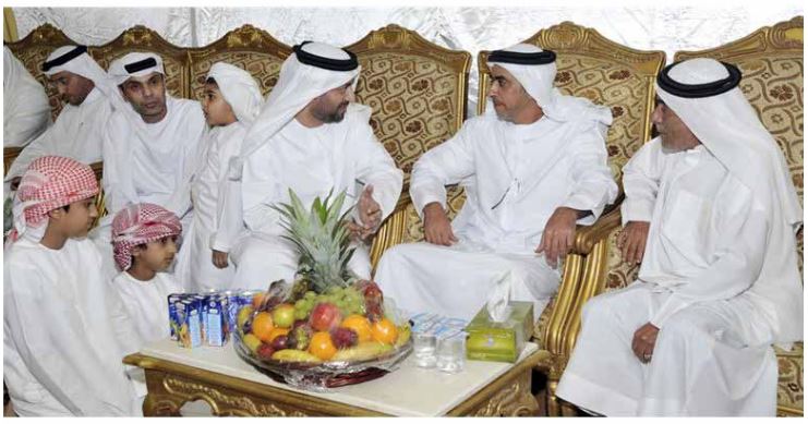 Saif bin Zayed and Nahyan bin Mubarak Offer Condolences to Emirates ID Director General