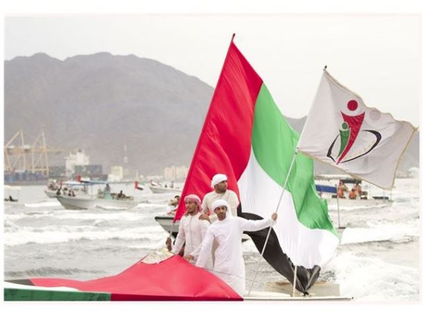 Fujairah Registration Center participates in sea procession in observance of National Day