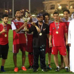 Emirates ID football team wins title of the Zayed Sports City Football Tournament-thumb