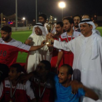 Emirates ID football team wins title of the Zayed Sports City Football Tournament-thumb