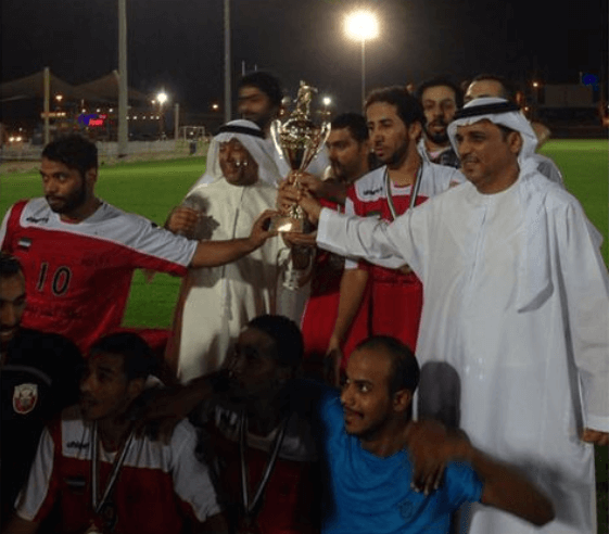 Emirates ID football team wins title of the Zayed Sports City Football Tournament