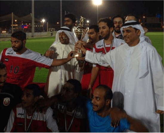 Emirates ID football team wins title of the Zayed Sports City Football Tournament