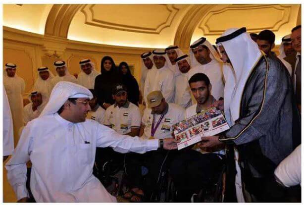 Emirates ID joins Ruler of Sharjah in welcoming athletes