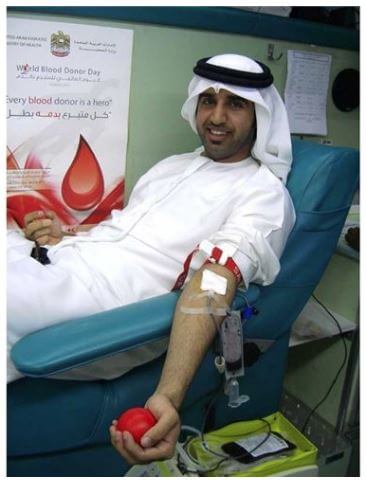 Ajman registration center participates in blood donor campaign