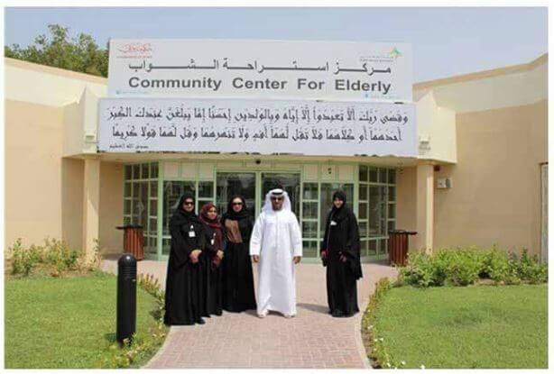 Employees from Al Barsha and Karama centers visit the elderly center