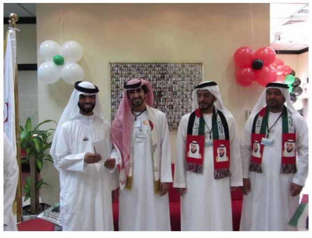 Gheyathi Center designs a painting entitled ‘A Message of Loyalty” in celebration of the UAE National Day