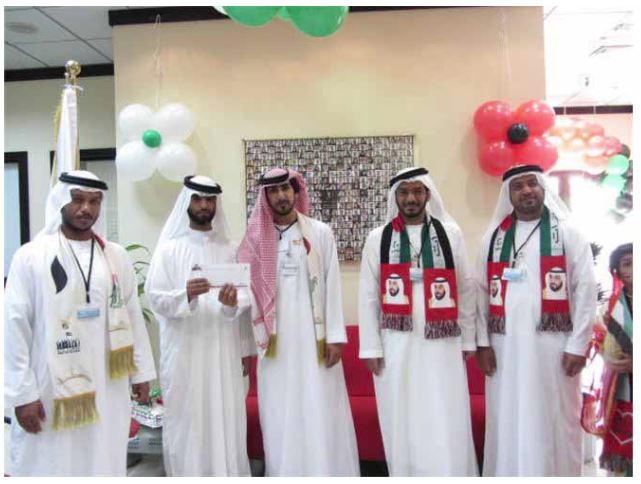 Gheyathi Center designs a painting entitled ‘A Message of Loyalty” in celebration of the UAE National Day