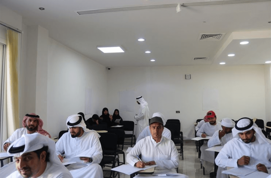 Dr. Ayed Al Harthi inspects the Emirates Identity and Citizenship Academy ×