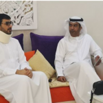 A delegation from “Ras Al Khaimah Residency” visits a colleague who underwent a surgery ×-thumb