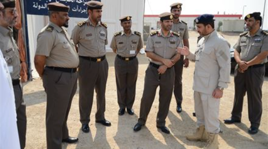 Major General Al Rashidi confirms the Provision of the highest-quality Services for the Pilgrims passing by Ghuwaifat Border Post