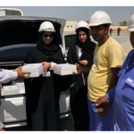 Female employees of the Customer Happiness Center in Sharjah organizes a social activity to celebrate the World Labor Day-thumb