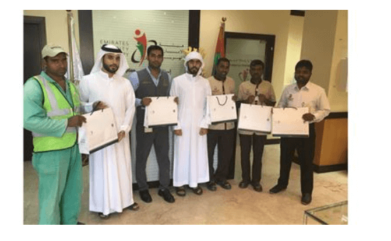 Customer Happiness Center in Al Mirfa Honors its staff in World Labor Day