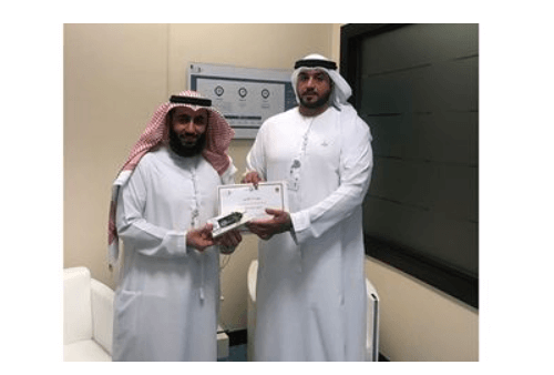 Customer Happiness Center in Khalifa City honors the distinguished employees for the first quarter in 2018