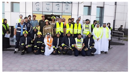 Al Ain Center Organizes an Exercise on Evacuation