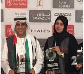 EIDA employee won best female shooter in National Day Shooting Championship