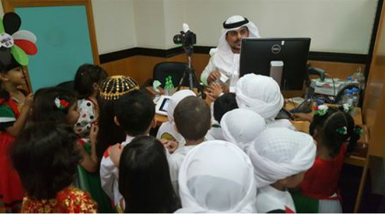 Al Nasseriya Center in Sharjah receives Al Barari kindergarten students to mark Flag Day
