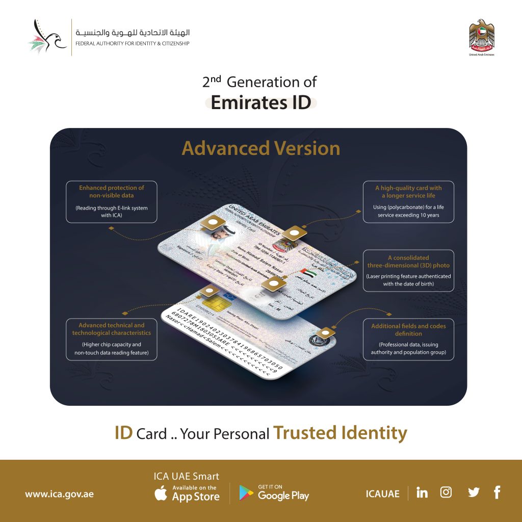 ICA Launches Emirates ID Card New Generation
