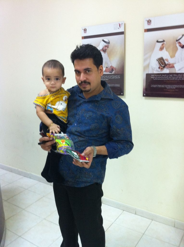 Gifts distributed on children at Al Dhaid Registration Center