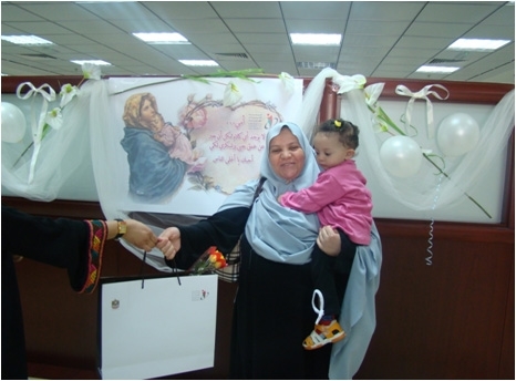 Women employees of Musaffah Registration Center celebrate Mother’s Day