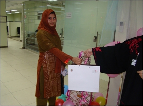 Women employees of Musaffah Registration Center celebrate Mother’s Day