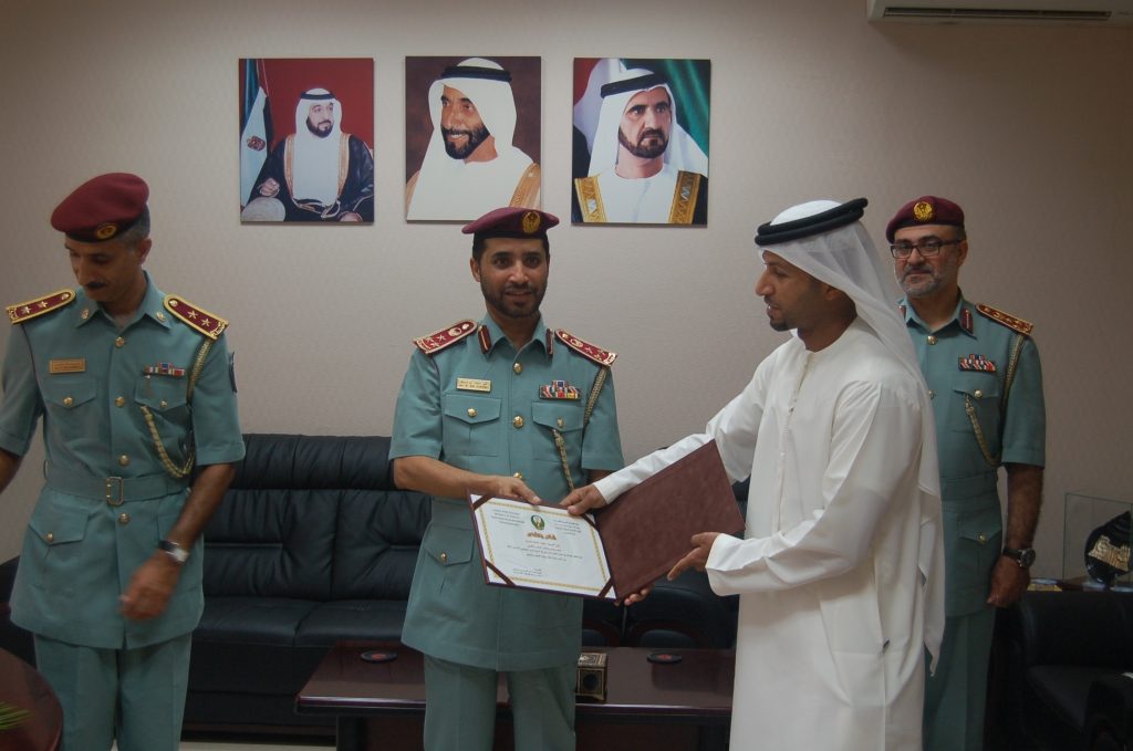 Employee at Umm Al Quwain Registration Center honored