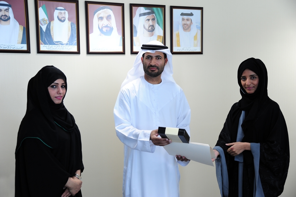 Two distinguished employees at Sharjah and Umm Al Quwain verification offices honored