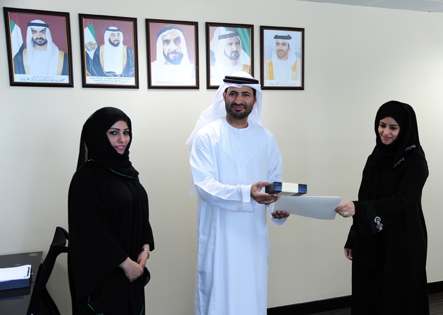 Two distinguished employees at Sharjah and Umm Al Quwain verification offices honored