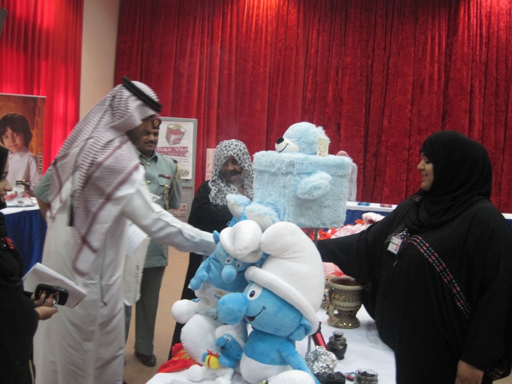 Two female employees from Fujairah Center participate in “Employee Innovations 2011”