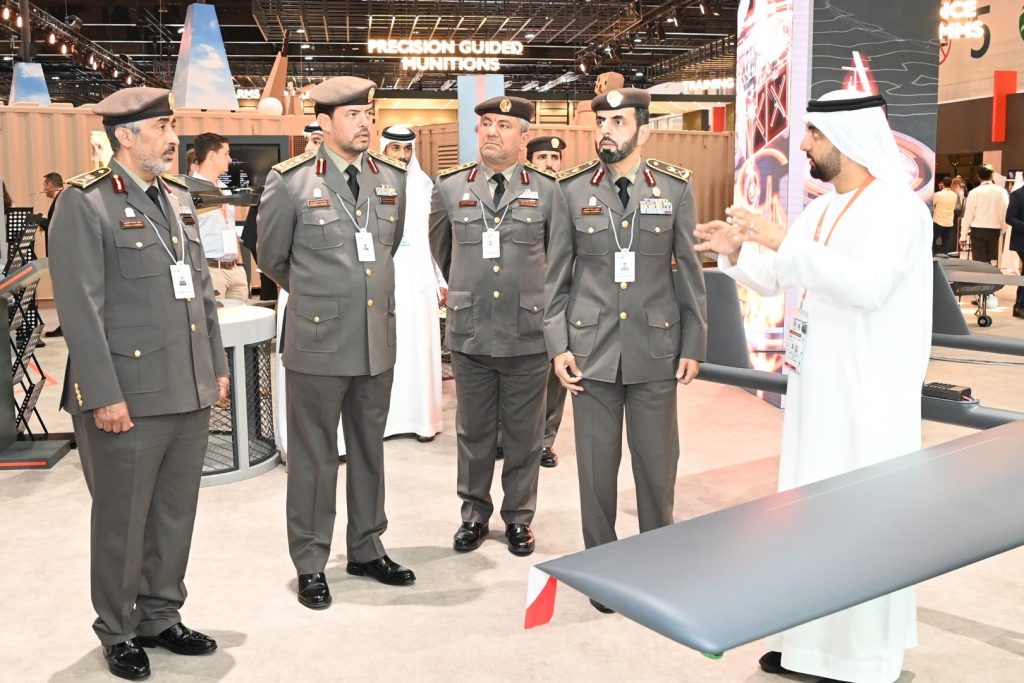 A delegation from “Identity, Citizenship, Customs and Ports Security” visits IDEX 2023
