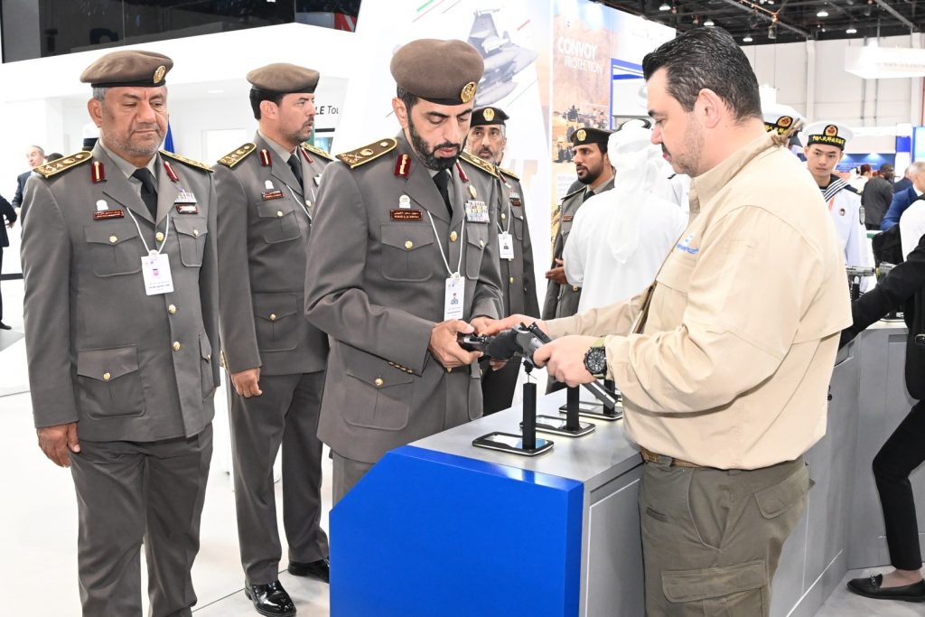 A delegation from “Identity, Citizenship, Customs and Ports Security” visits IDEX 2023