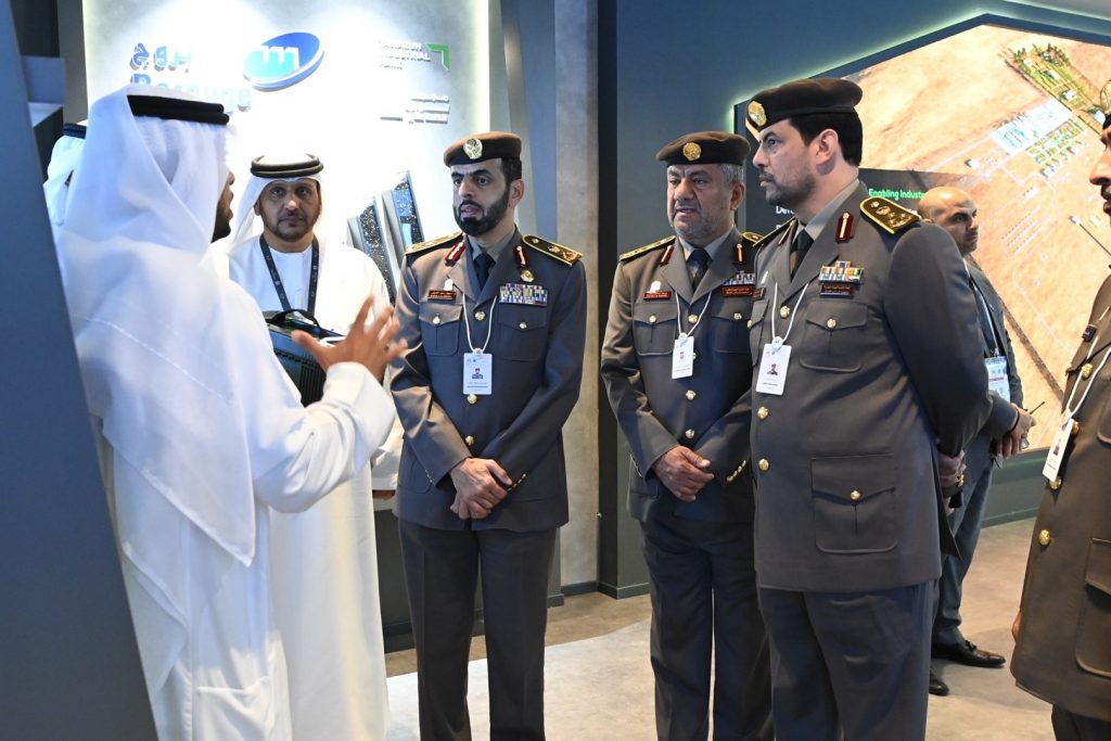 A delegation from “Identity, Citizenship, Customs and Ports Security” visits IDEX 2023