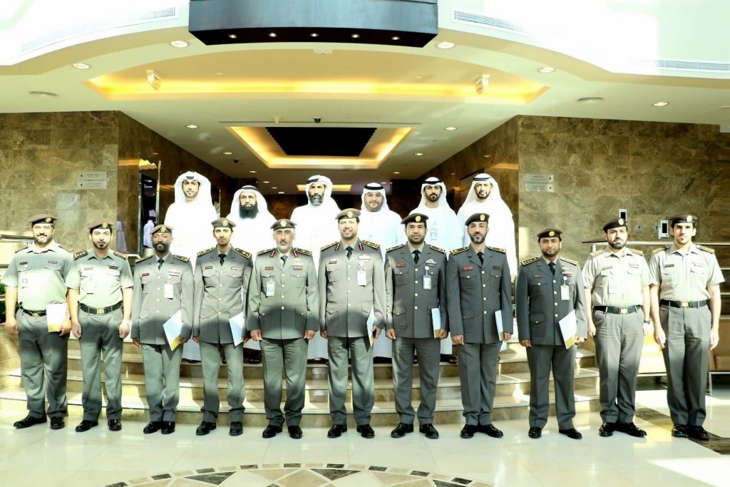 His Excellency Major General Suhail Juma bin Kaltham Al Khaili, Director General of Identity and Passports honors the specialized work teams