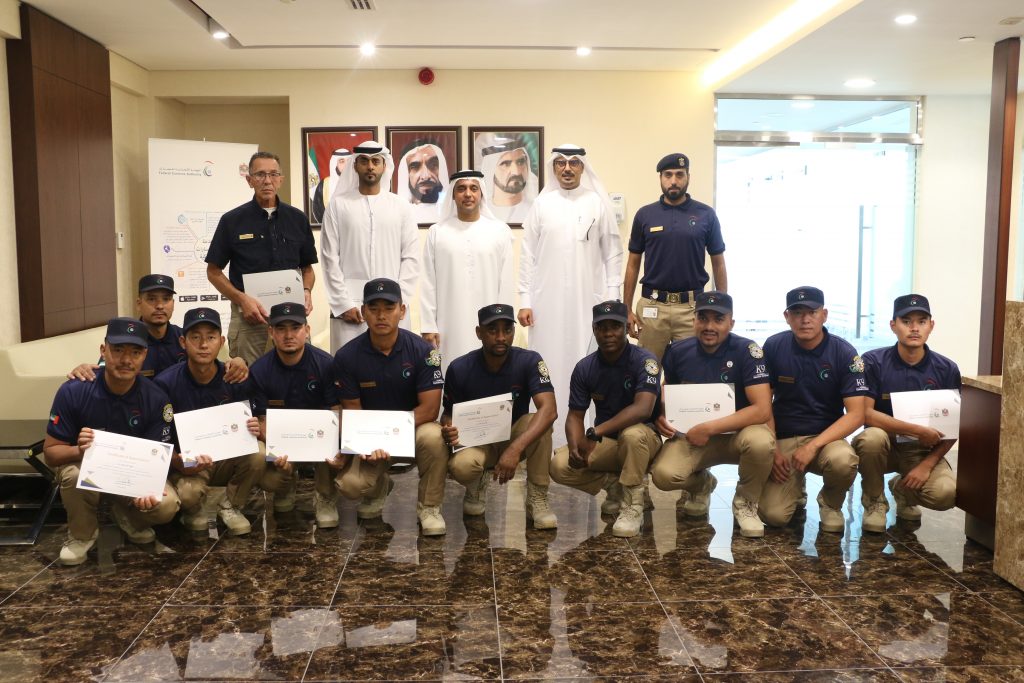 A training workshop for Fujairah Customs on the personal radiation device