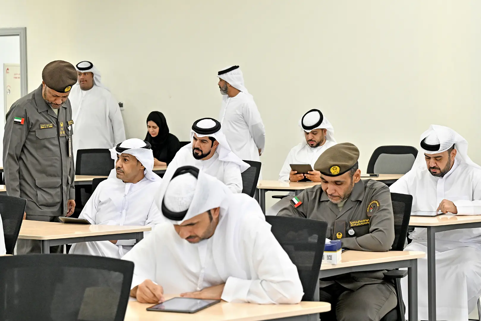 الهيئة تعقد اختبارات الترقية لـ 57 ضابطًا