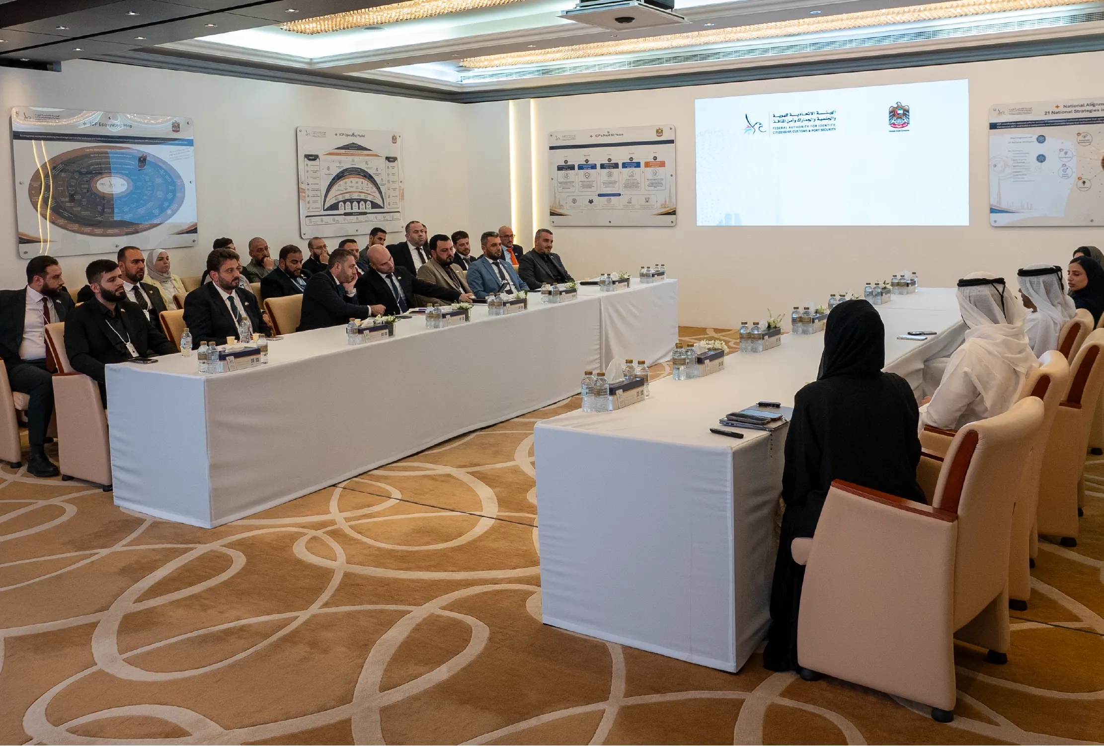 وفد سوري يطلع على تجارب الهيئة الرقمية في تطوير الخدمات